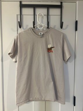 Men's Short Sleeve Tee - Light Beige Graphic